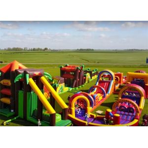 New Design Insane Color Run Challenges Games Inflatable Obstacle Courses For