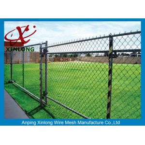 High Security Decorative Chain Link Fence Low Carbon Iron Wire Material