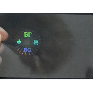 Clear Hologram Destructible Asset Labels , Film Overlay Custom Eggshell Stickers