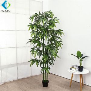 Home Office Artificial Bonsai Tree , Isolation Aisle Decoration Fake Bamboo
