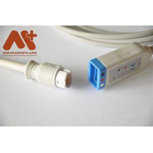 Wholesale 12 Pin Philips Compatible ECG Trunk Cable 3 Lead M1669A from china suppliers
