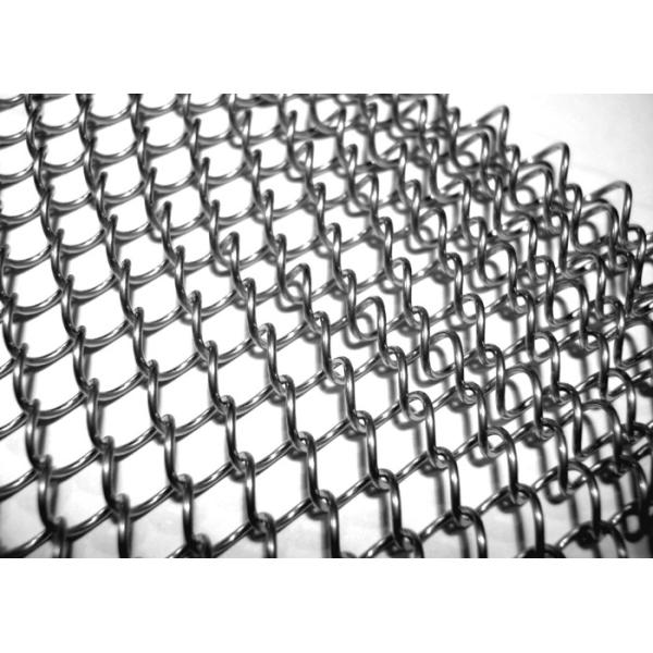 Quality Flexible Decorative Wire Mesh , Stable Stainless Steel Chain Mesh Curtain for sale