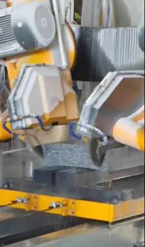 Dual-Blade Arc-Slab Automatic Edge Trimming Machine