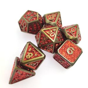 Dice Set Multipurpose Practical Plating Sharp Trade Card Polyhedral Metal