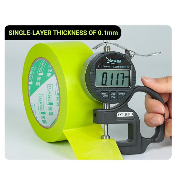 Single-Sided rubber Adhesive 30 Days UV Resistant Precision Masking Tape with Waterproof Delicate Surface for Masking