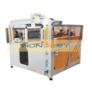 Wondery Servo Aluminum Radiator Crimping Machine 1050mm Core Height
