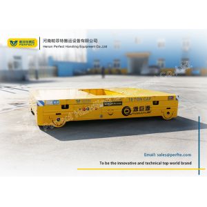 Large Table Conductor Cable Power Pallet Transfer Carts , Rail Transfer Trolley