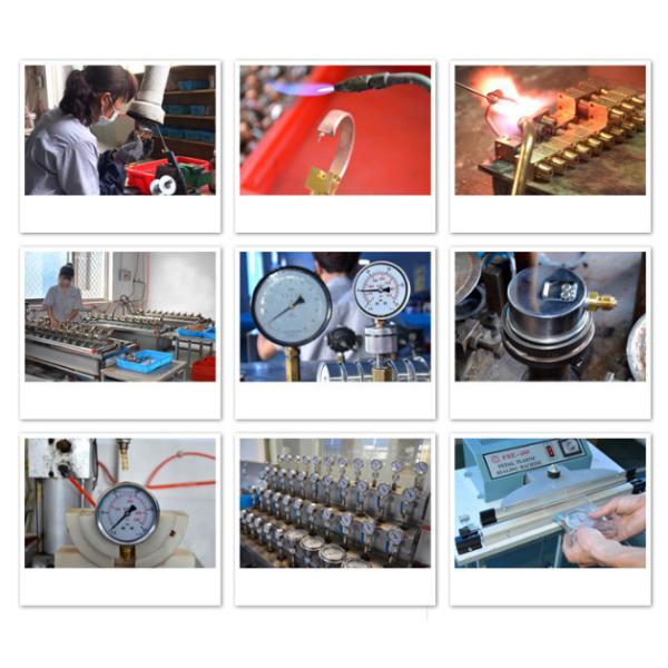 OEM KL 1.6 Standard Pressure Gauge Bottom Mount Steel Case / Brass Material