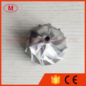 China RHV5 40.65/52.51mm 6+6 blades performance turbo aluminum 2618/Billet compressor wheel on sale