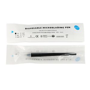 Black Disposable Microblade Pen With Hard Blades / Non - skid Grip