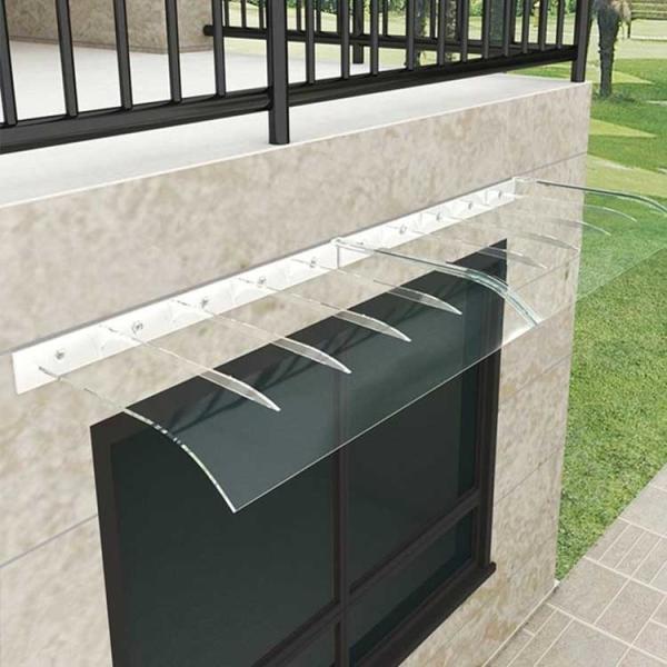 Quality Clear Plastic PC Awning Canopy Polycarbonate Air Conditioner Awning for sale