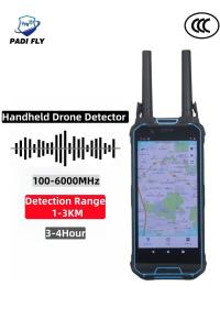 China Handheld 100MHz~6GHz All-Channels Omnidirectional Antenna1-3km Detection Range Fpv Dji Autel Multi-Brand Uav Drone Detector on sale
