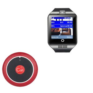 China restaurant waiter calling system wireless watch pager and call button on sale