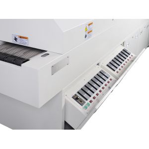 Forced Air Cooling Pcb Reflow Oven Automatic 8 Heating Zones 450mm Mesh Belt