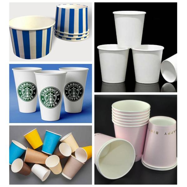 white plain cup paper