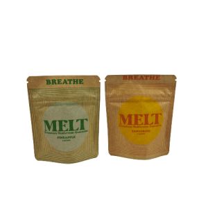 Custom Stand Up Bag Eco Friendly Biodegradable Packaging Kraft Cosmetic Stand Up