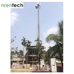 18m lockable pneumatic telescopic mast 100kg payloads NR-3300-18000-100L