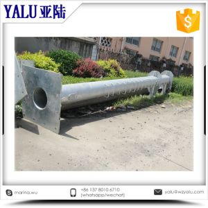 18meters Q235 galvanized polygon auto lift street high mast lighting pole with
