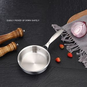 Wholesale Modern Panela 304 Stainless Steel Cookware Gas Induction Fry Pan With