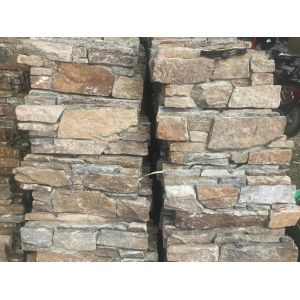 Wholesale Rust 60*15cm Quartzite Stack Stone Wall Cladding Panels from china suppliers