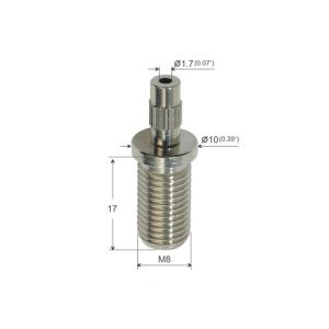 Customized Finish And Hanging System Brass Cable Gripper With Adjustable Silver