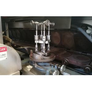 Food Street Automatic Waffle Cone Equipment Mechanically Synchorized