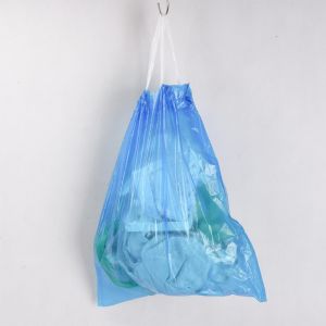 Beige HDPE Plastic Trash Waste Can Bin Liner Garbage Bag for Custom Size and