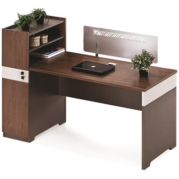Quality 1.5 / 1.7M Wooden Office Computer Table E1 Grade MFC With Cabinet for sale