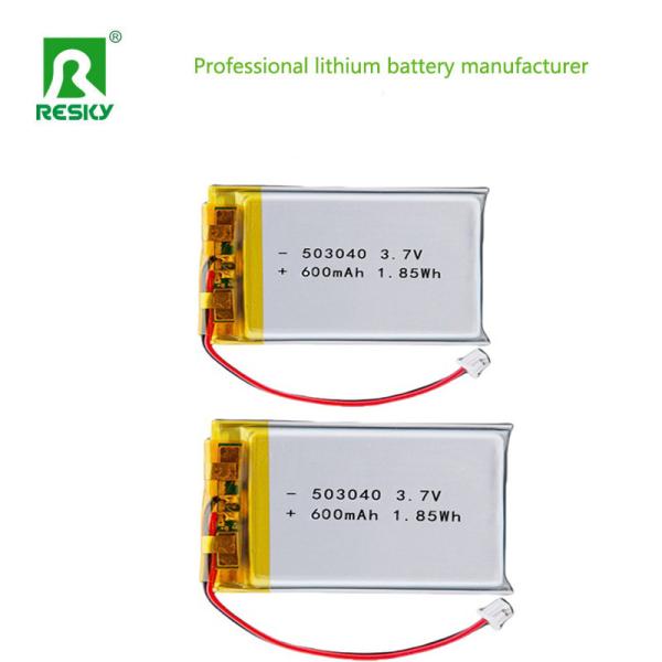 Lithium Polymer Battery Cell 503040 600mAh 3.7V 7.4V 2.22wh For Portable Beauty Device
