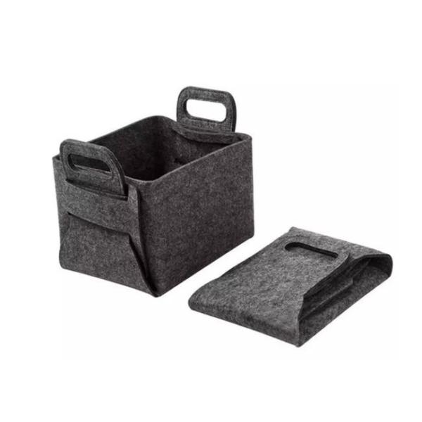 Quality Reusable Practical Foldable Felt Storage Basket Multipurpose Waterproof for sale