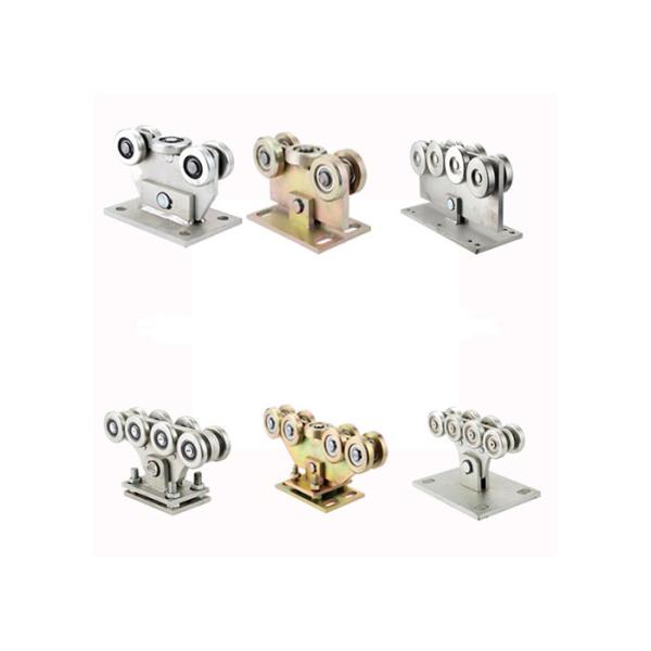 Zinc Silver Automatic Cantilever Sliding Door Roller Carriage With 8 Wheels 113mm