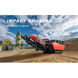 Mobile Type Impact Crusher For Stone And Construction Waste Crushing