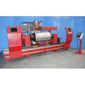 220V 380V Automatic Solar Water Heater Tank Welding Production Line Lathe