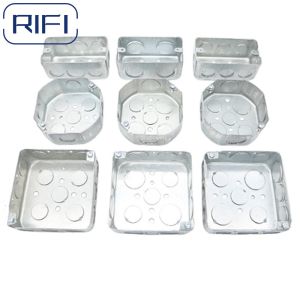 52151-1/2&3/4 Conduit Pipe Metal Junction Square Boxes 4"x4"