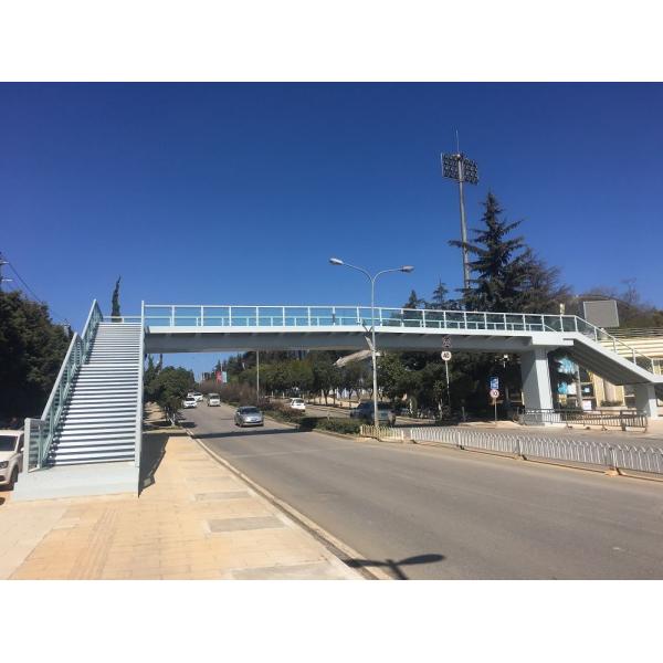 Crossing Peace Pedestrian Overpass Bridge Construction City Sightseeing Skywalk