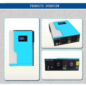 Home RV Hotel Use PV Solar Inverter 1.5KW LCD+LED Display MPPT With Battery
