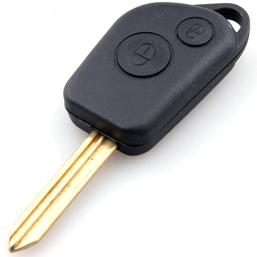 Quality citroen 2 button remote replacement keys shell with high rigidity for sale