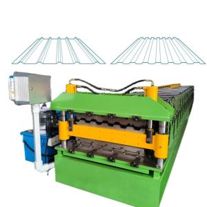 Wholesale Australian Style Colobond 0.3-0.8mm Thickness Double Layer Fence Panel Roll Forming Machine from china suppliers