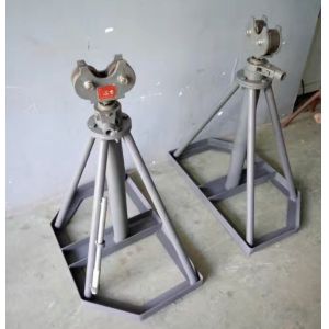 Hydraulic Lifting Underground Cable Tools Mechanical Simple Reel Payout Stand