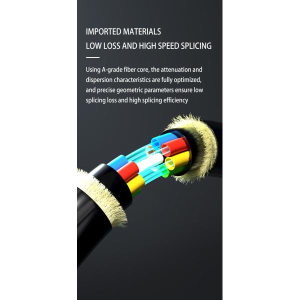 ADSS 80m 100m 120m 200m Span Aerial Fiber Cable G652D G657A1 G657A2