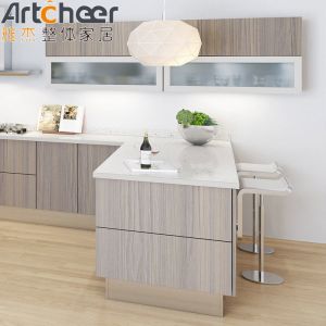 Laminated Kitchen Cabinet Modern Modular Design Ready Assemble U Shape