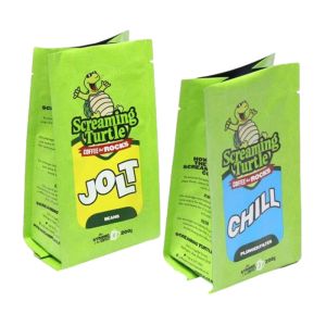 Custom Printed Heat Sealed Coffee Side Gueest Bag Plastic Coffee Pouch