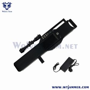 Handheld GPS WiFi Signal Anti Drone Jammers Military Security 1200m