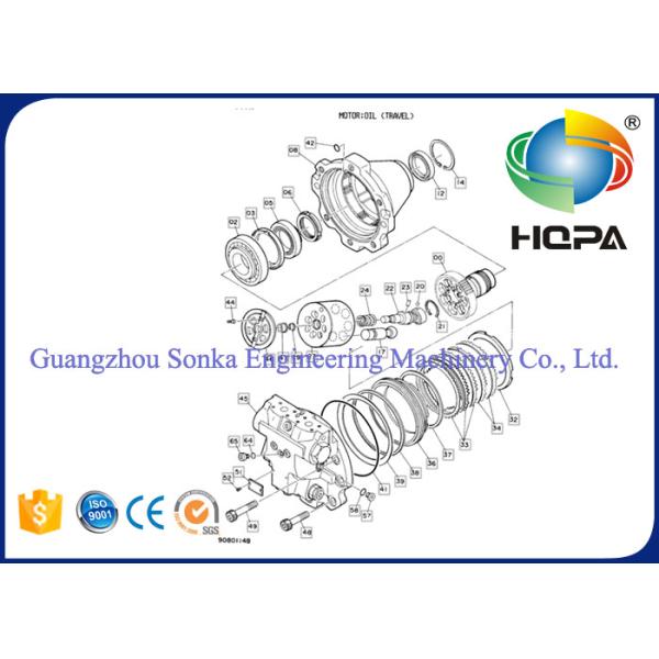 Hitachi EX200 Final Drive Parts Seal Kit VMQ PTFE Materials With Eco Friendly