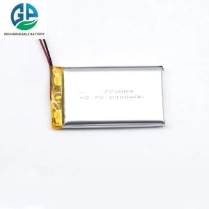 High Capacity 3.7V 773864 3.7V Li-Polymer Batteries Lipo Cell 2100mAh Li Ion