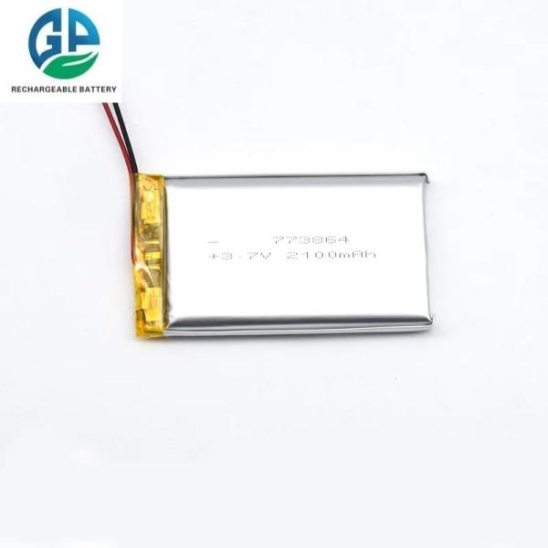 High Capacity 3.7V 773864 3.7V Li-Polymer Batteries Lipo Cell 2100mAh Li Ion