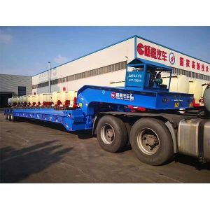 12R22.5 Detachable Gooseneck Semi Trailer 70T Removable Gooseneck Truck