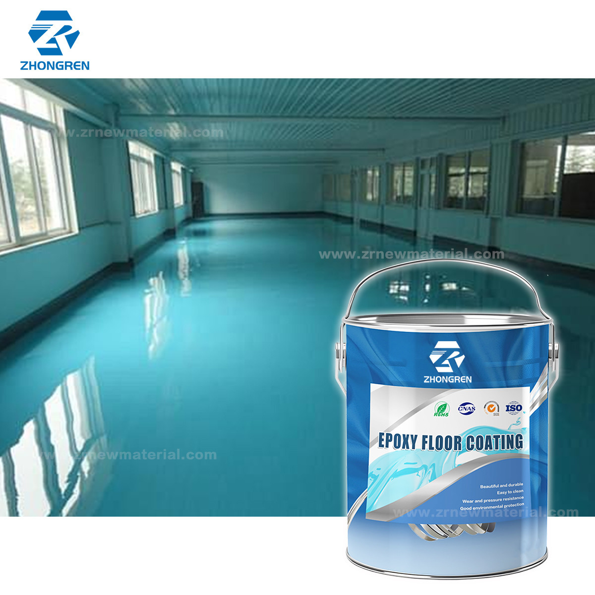Customized Package Warehouse Floor Epoxy Paint Abrasion Resistance