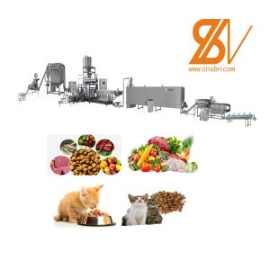 Dry 500-600 Kg/H Dog Cat Pet Food Extruder Processing Line