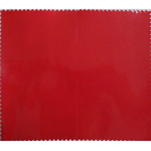 Red Color PU Artificial Leather Shoes Genuine Leather Handfeeling and Elastic